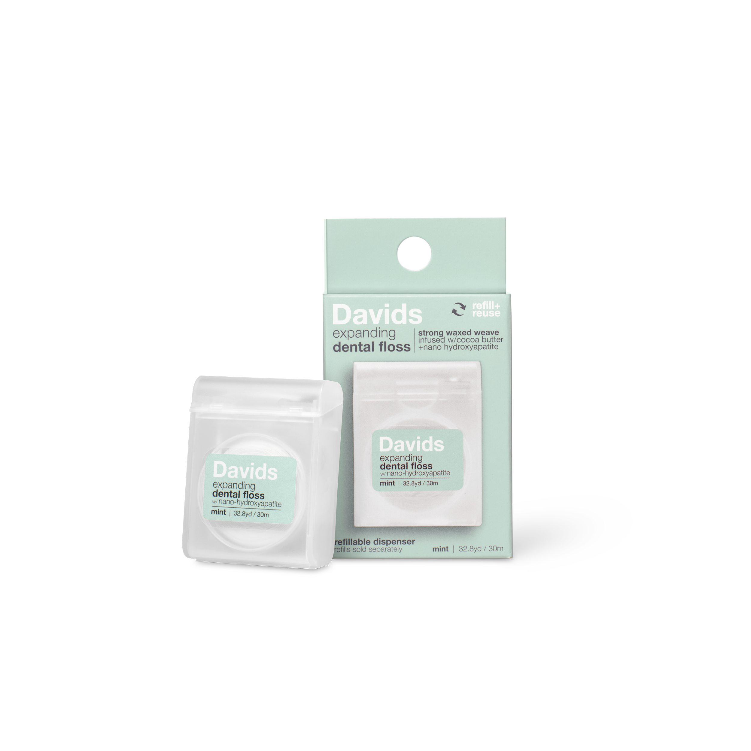 Nano Hydroxyapatite Floss | Davids Expanding Dental Floss & Dispenser