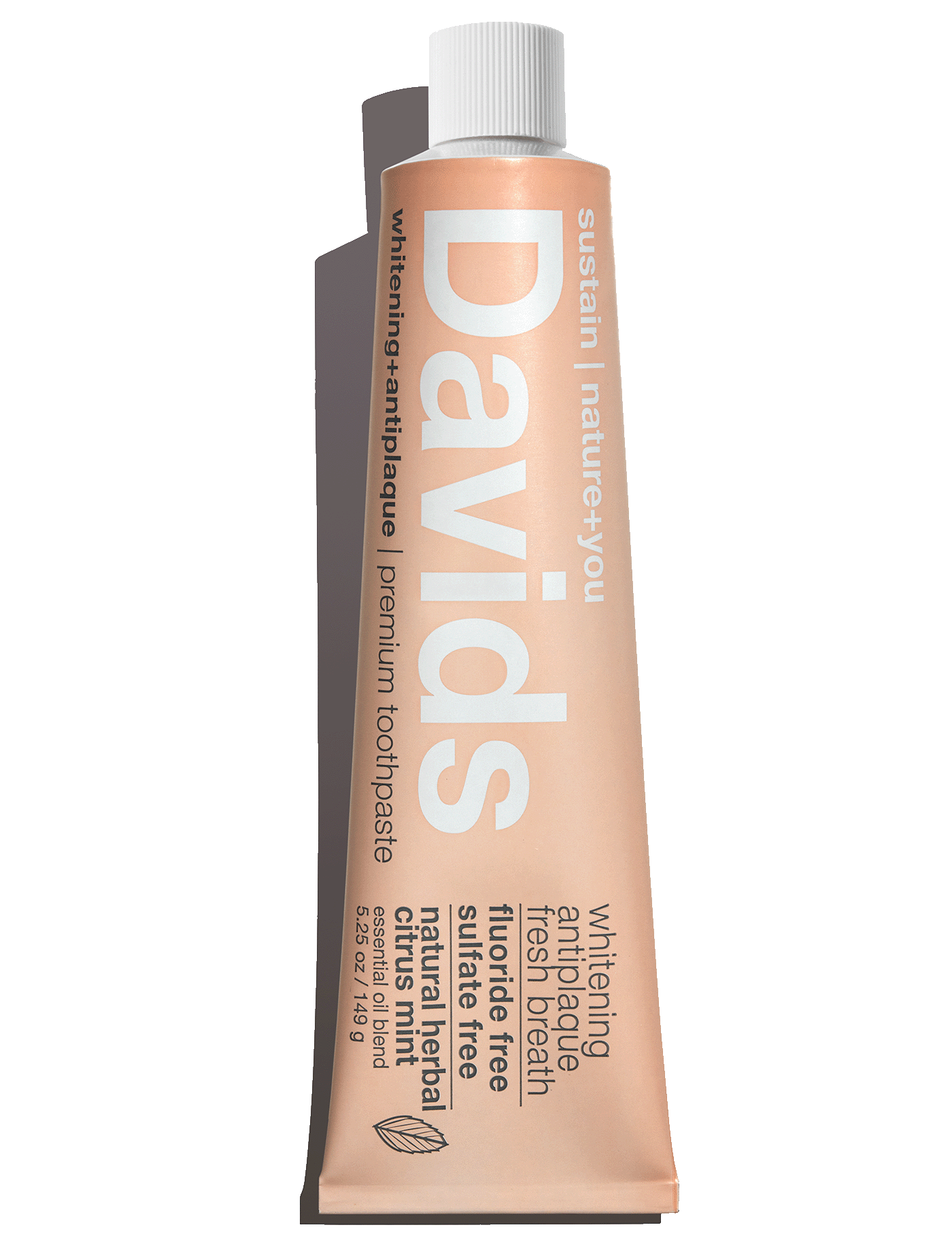 Davids premium toothpaste  /  herbal citrus peppermint