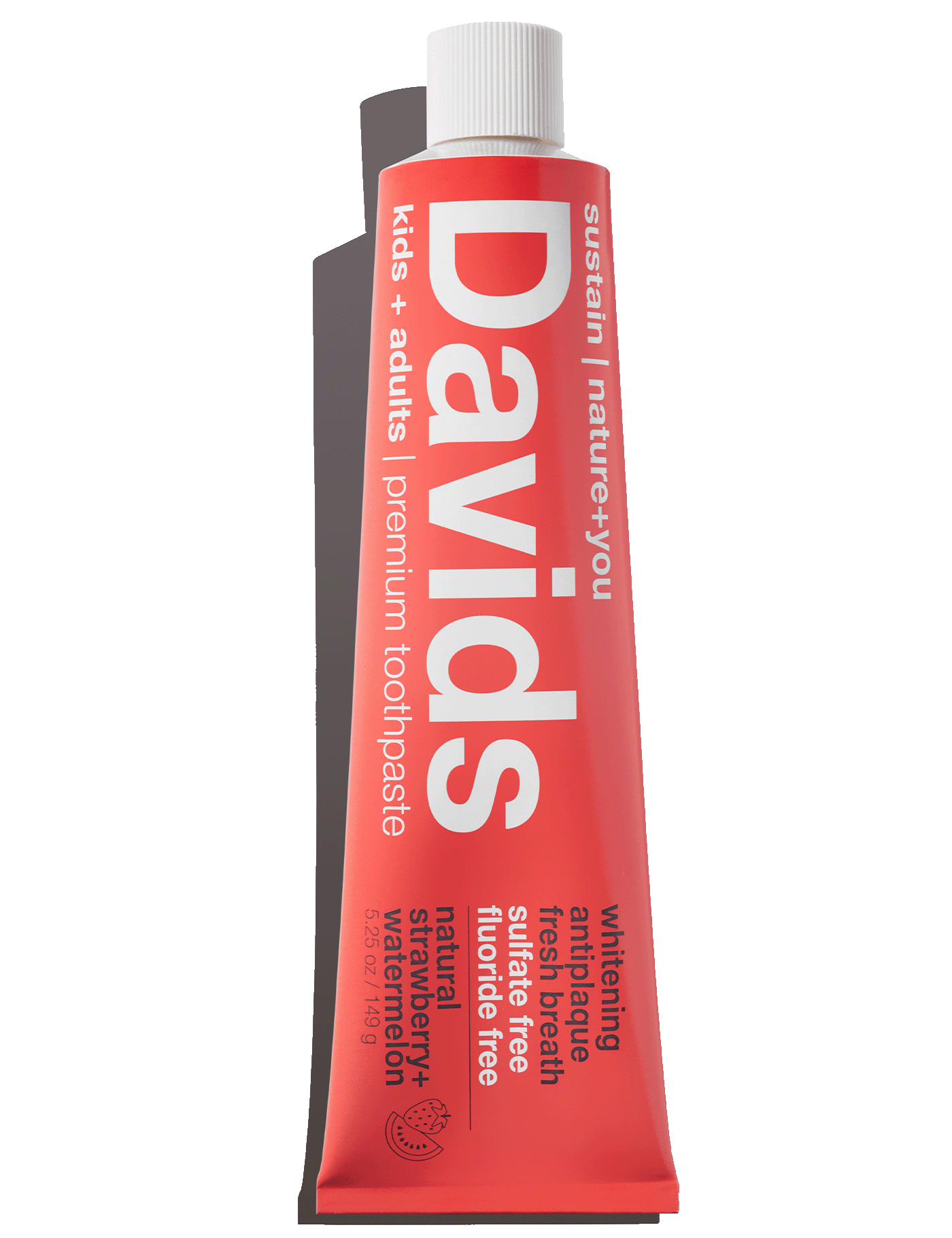 Davids kids + adults premium toothpaste  /  strawberry watermelon