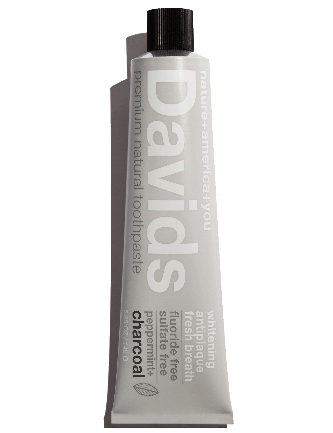 Davids premium toothpaste / charcoal+peppermint