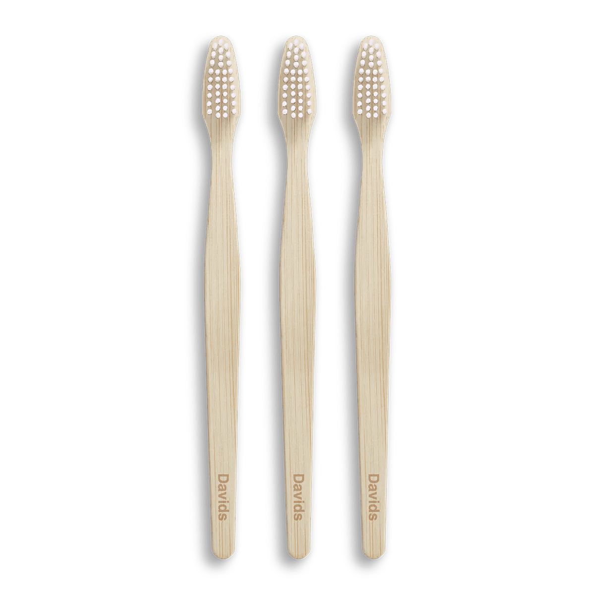 Davids premium bamboo toothbrush / adult soft / 3 pack