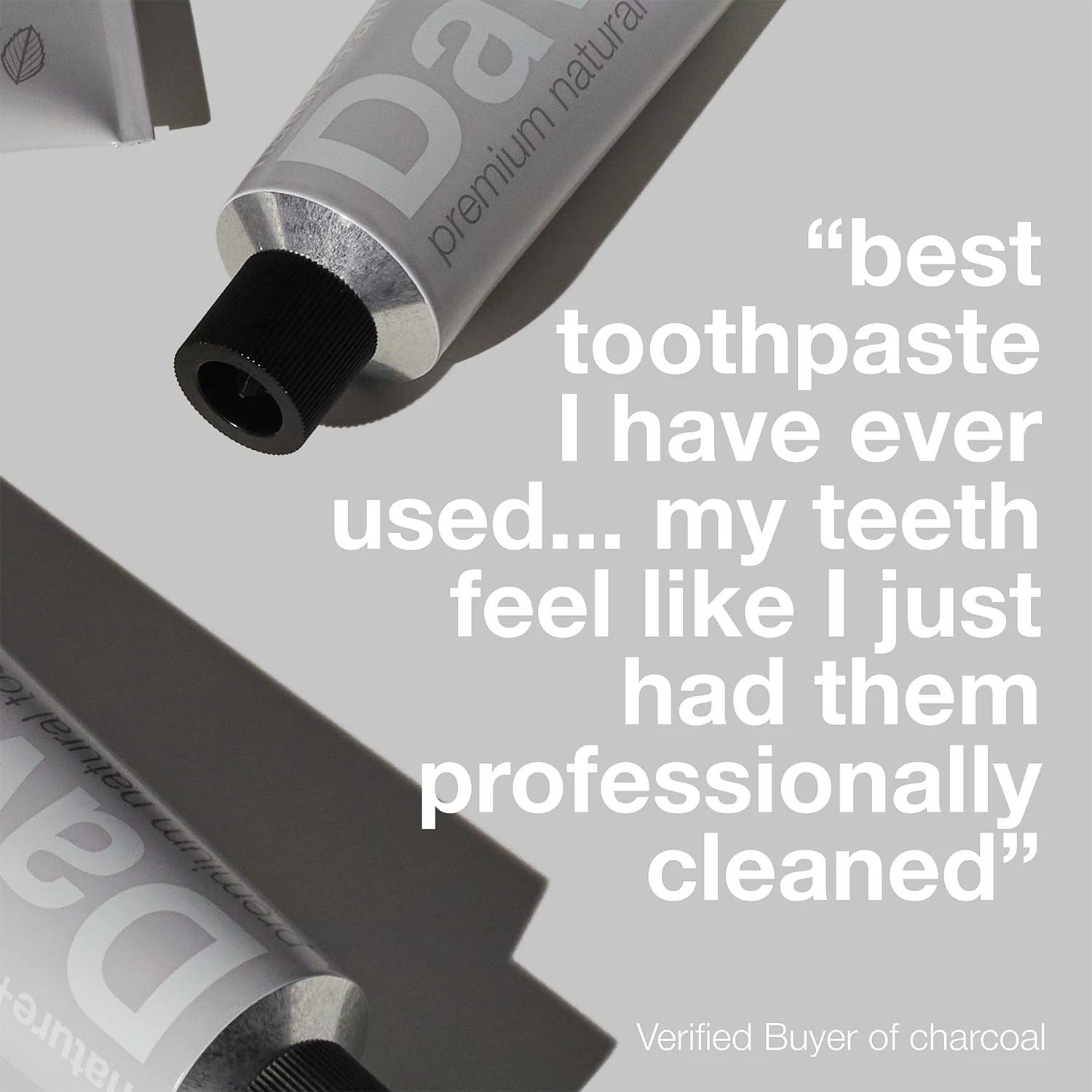 Davids premium toothpaste / charcoal+peppermint