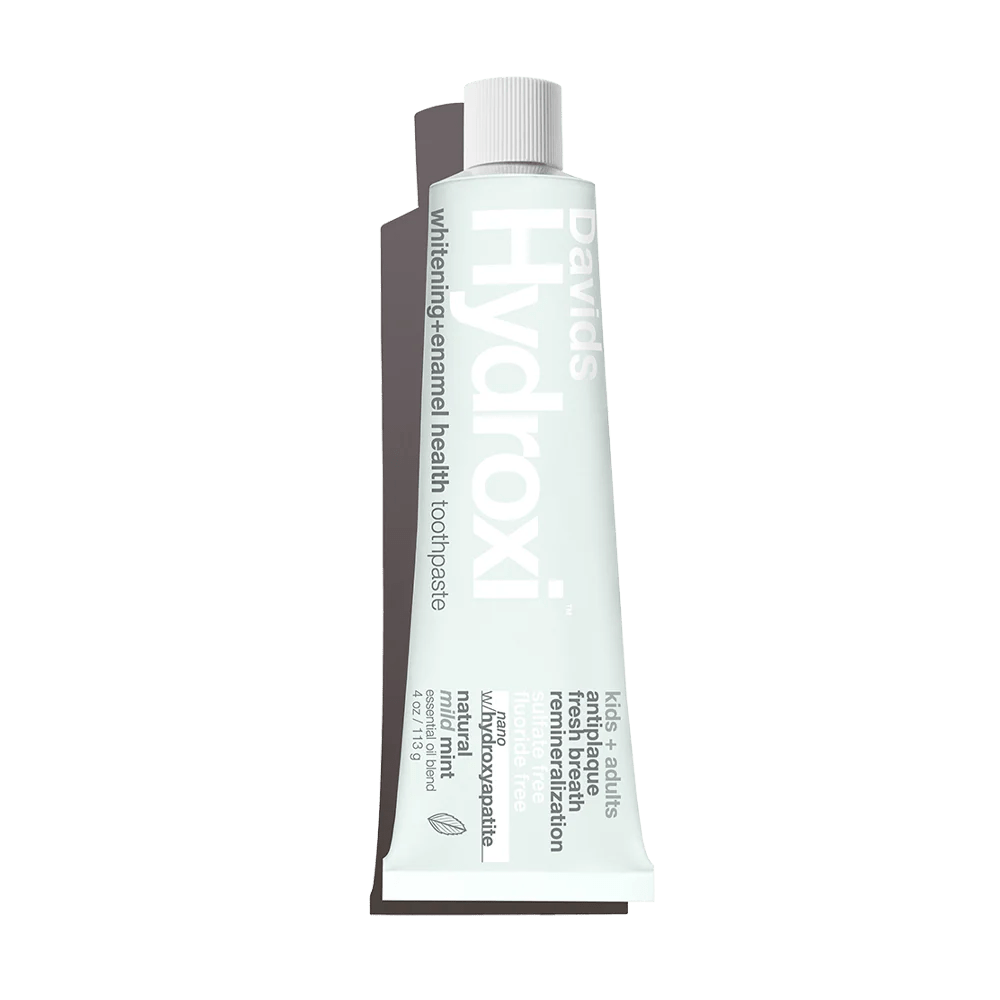 Davids Hydroxi™ whitening + enamel health, nano-hydroxyapatite toothpaste, kids+ adults / mild mint
