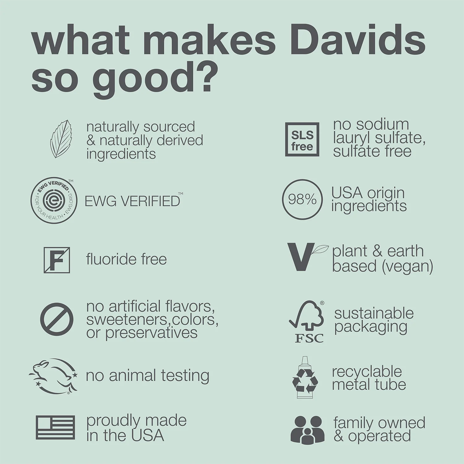 Davids premium toothpaste / herbal citrus peppermint