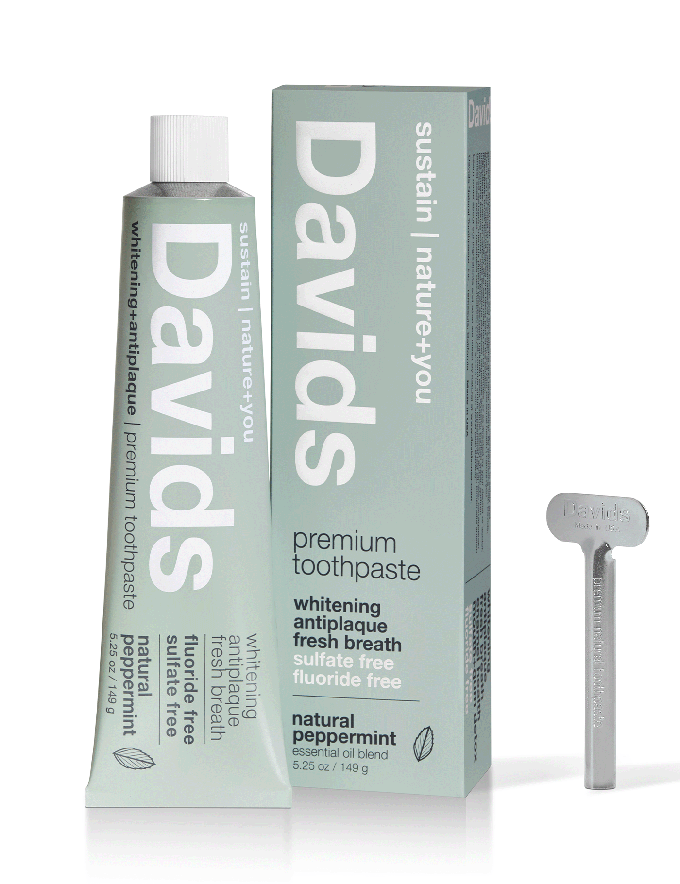 Davids premium toothpaste  /  peppermint