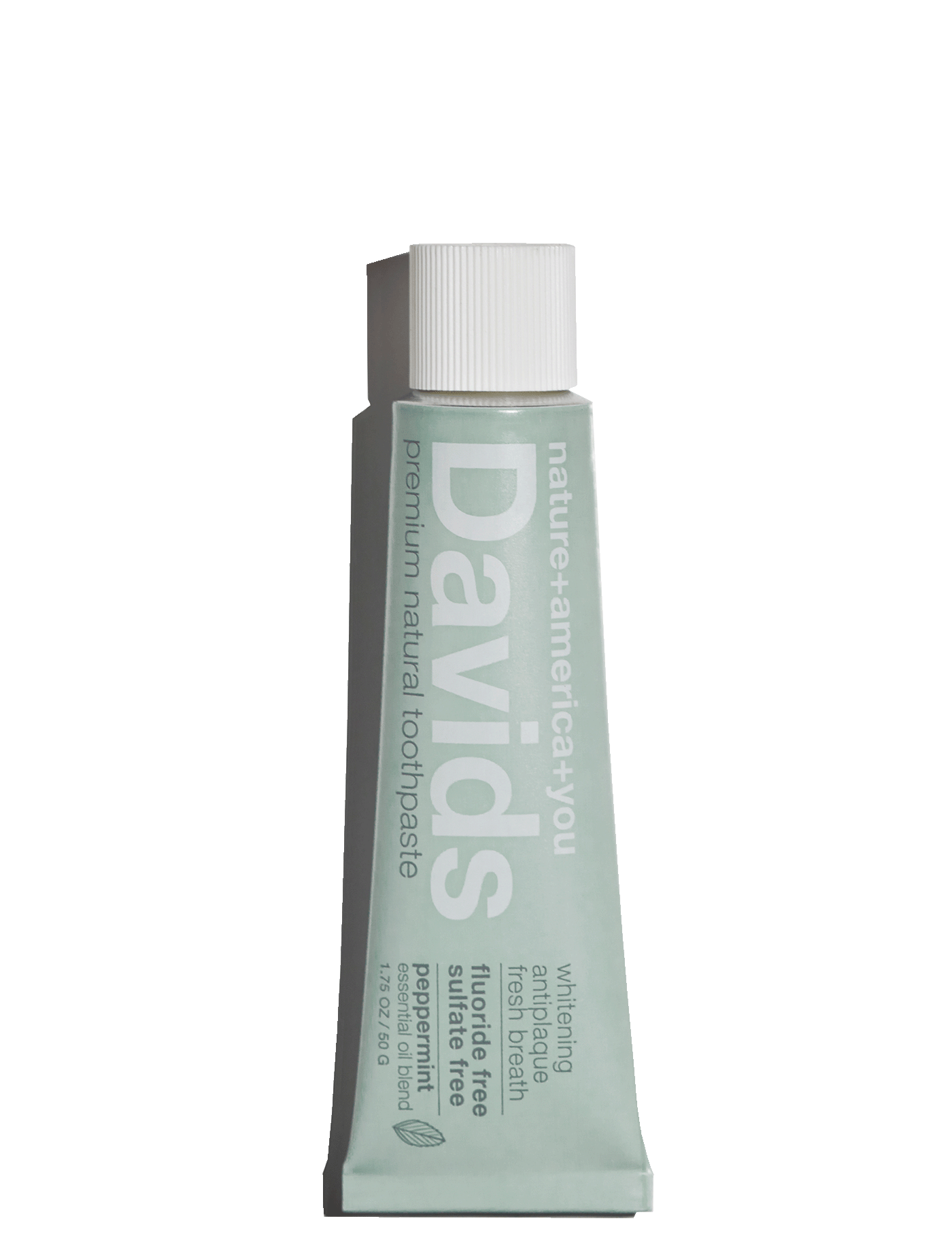 Davids travel size premium toothpaste  /  peppermint