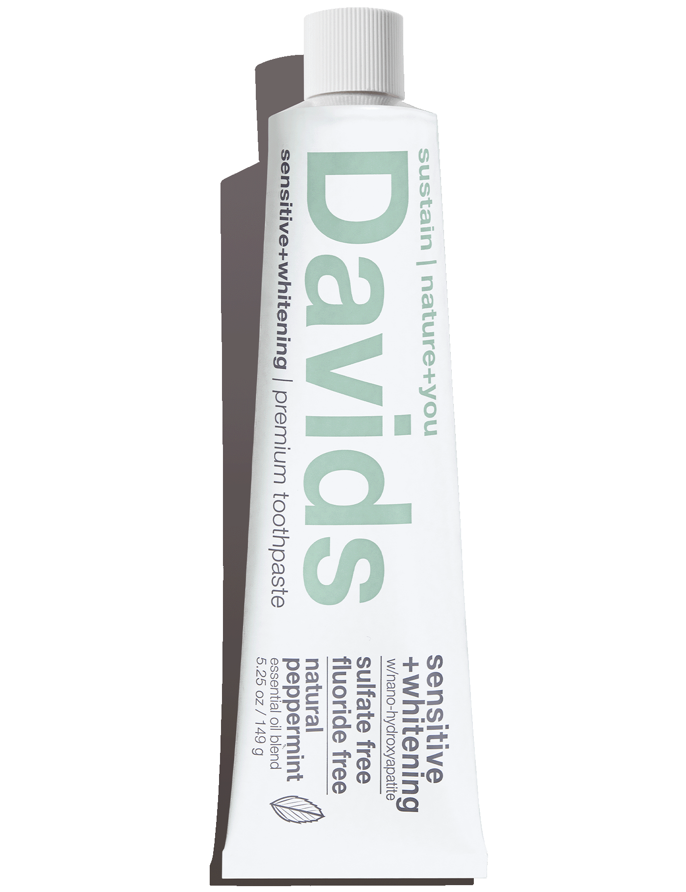 Davids sensitive+whitening nano-hydroxyapatite premium toothpaste / peppermint