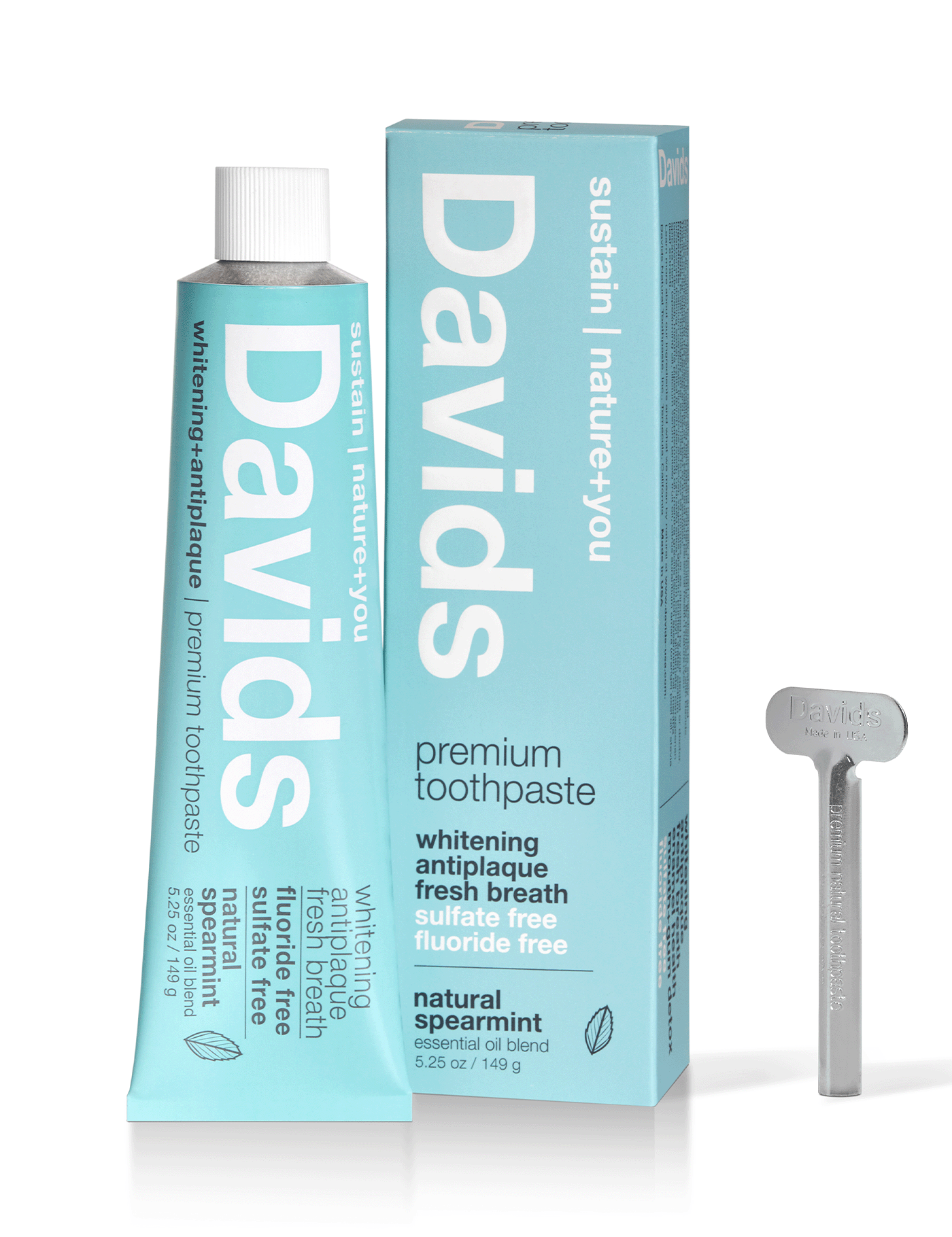 Davids premium toothpaste  /  spearmint