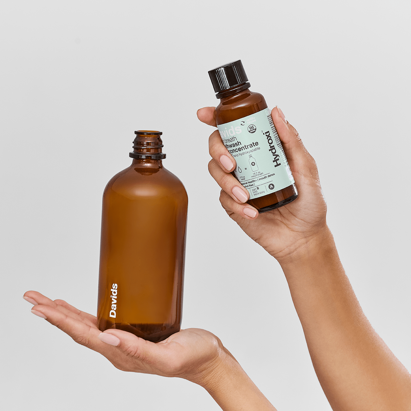 Davids Hydroxi™ fresh breath mouthwash / natural fresh mint / refill concentrate thumbnail 3