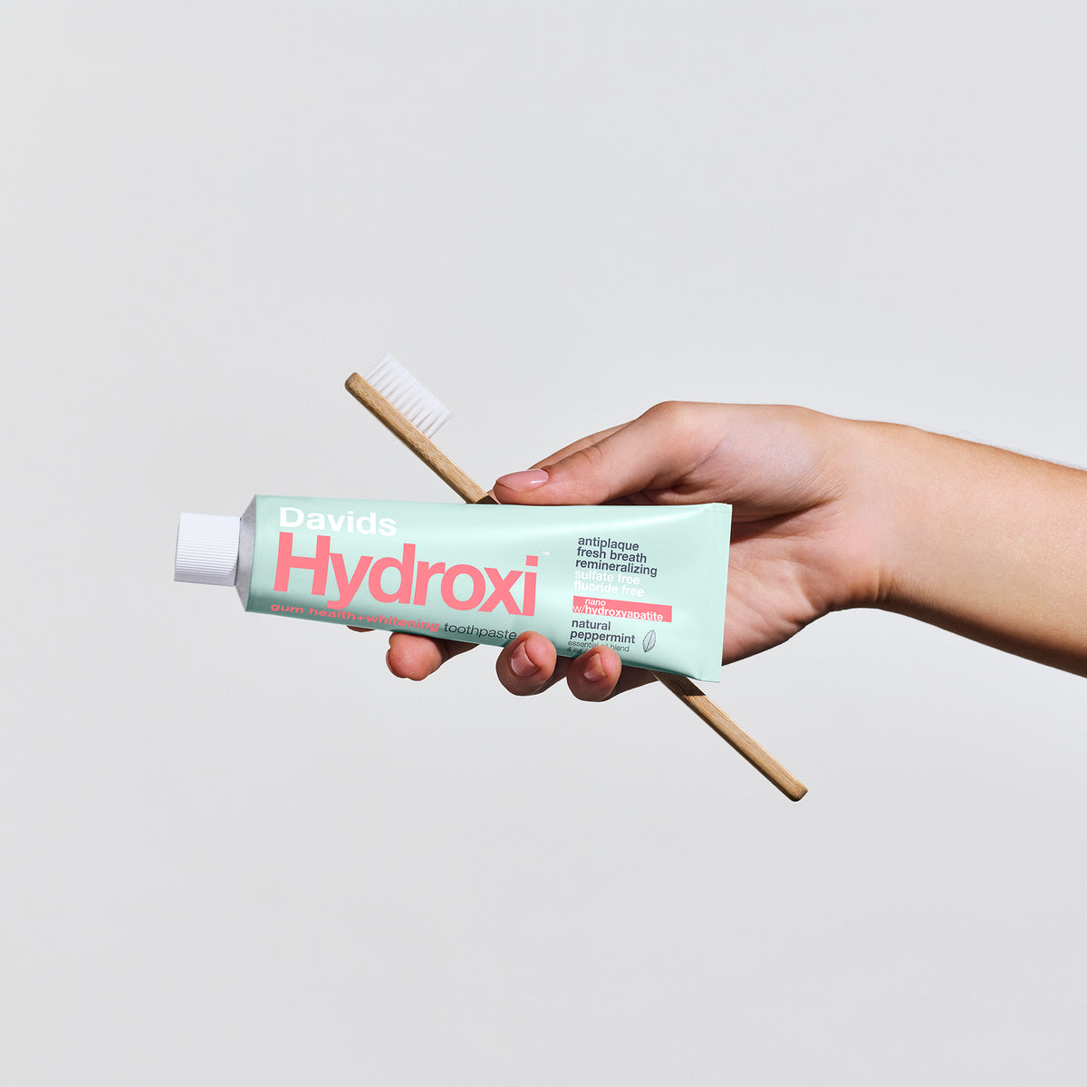 Davids Hydroxi™ gum health+whitening nano hydroxyapatite premium toothpaste / peppermint
