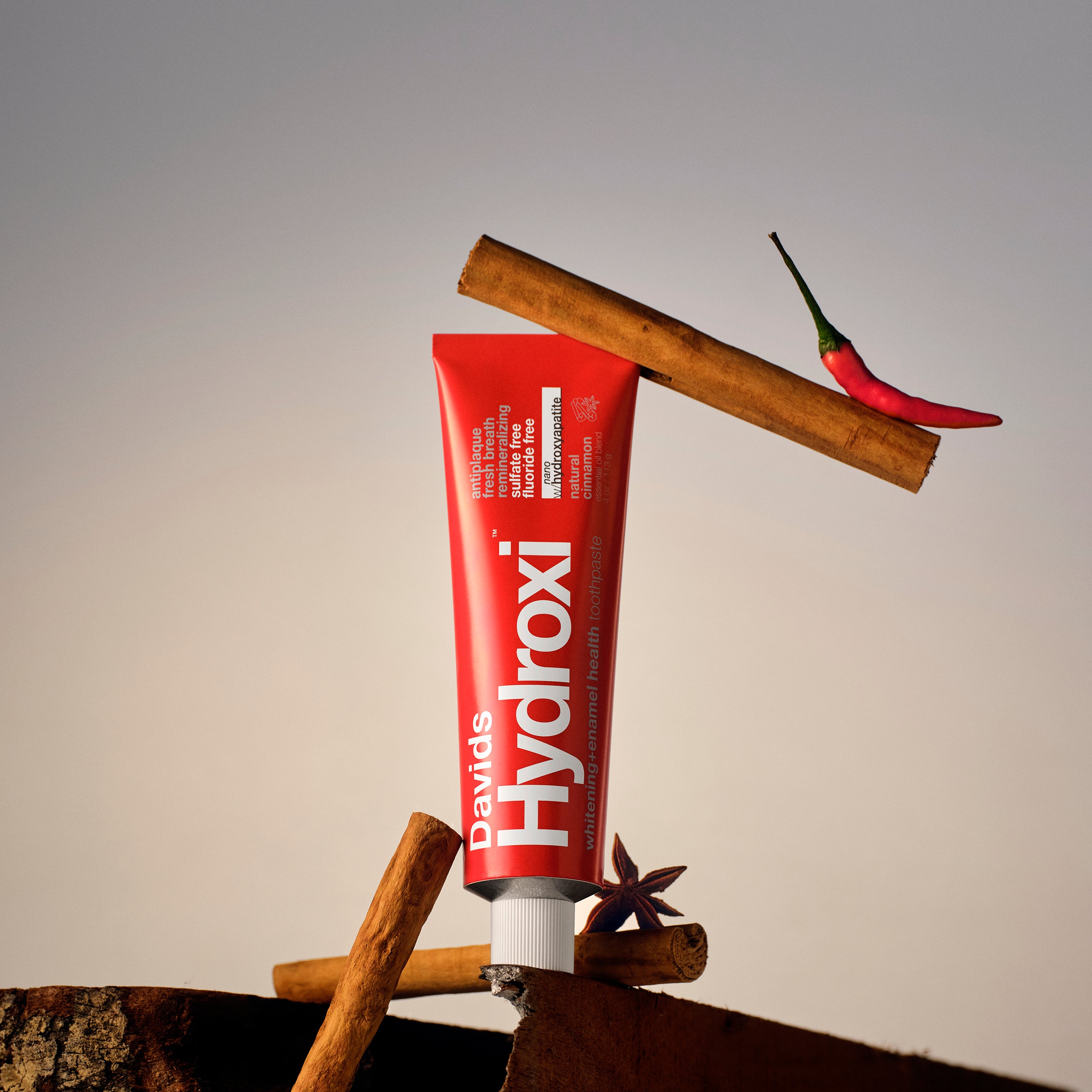 Davids Hydroxi™ cinnamon nano hydroxyapatite toothpaste for