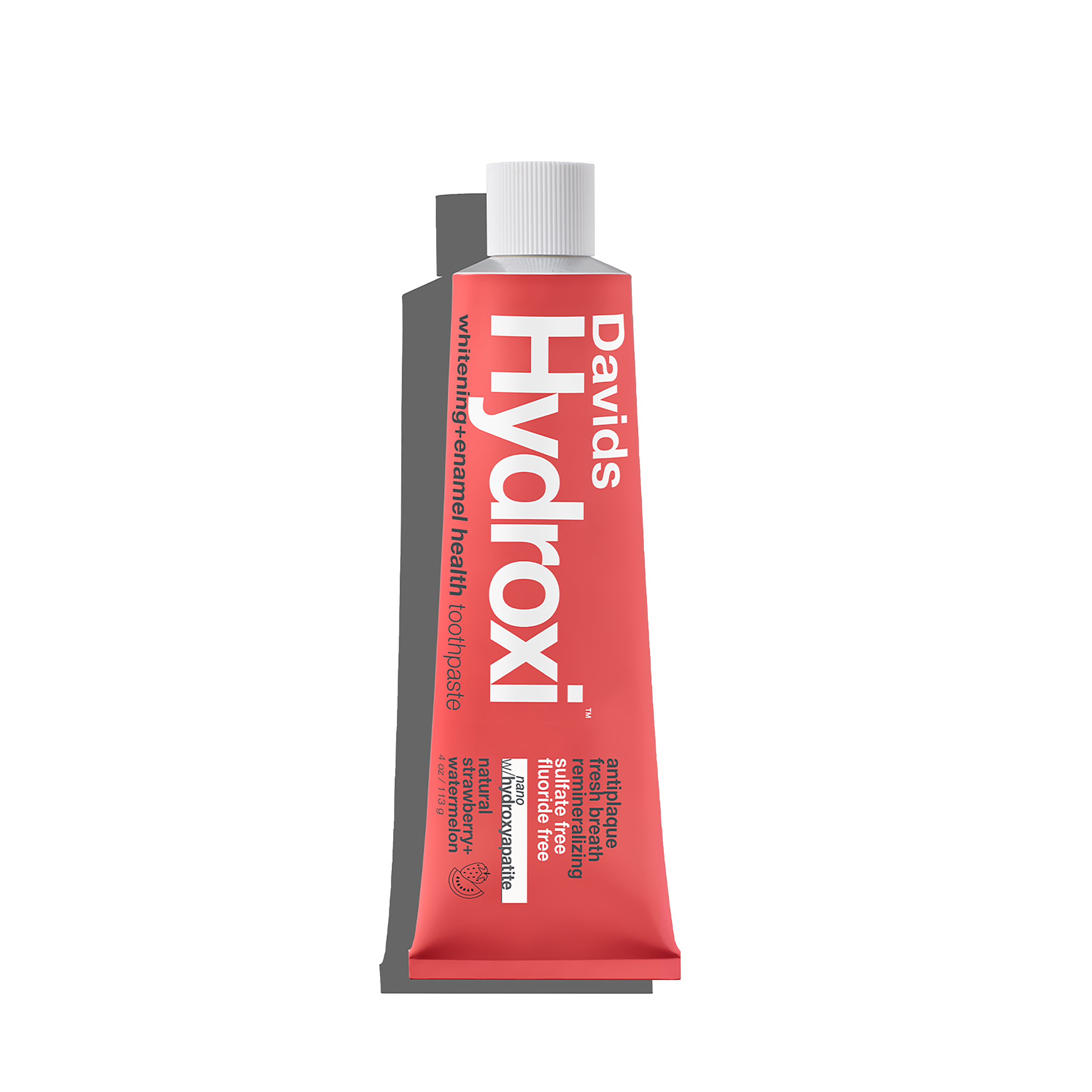 Davids Hydroxi™ whitening + enamel health, nano-hydroxyapatite toothpaste, kids + adults / strawberry watermelon
