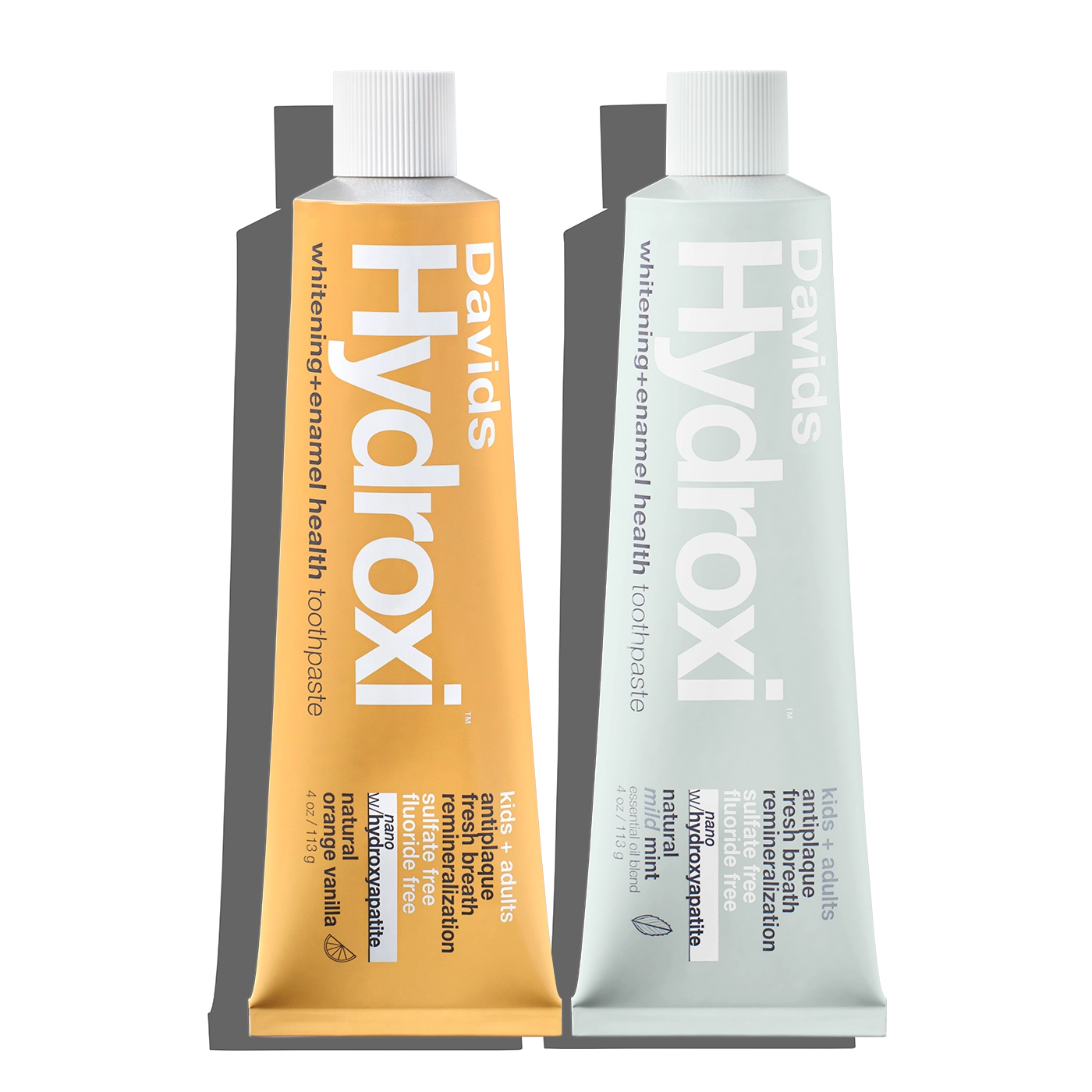 Davids kids + adults premium toothpaste / duo