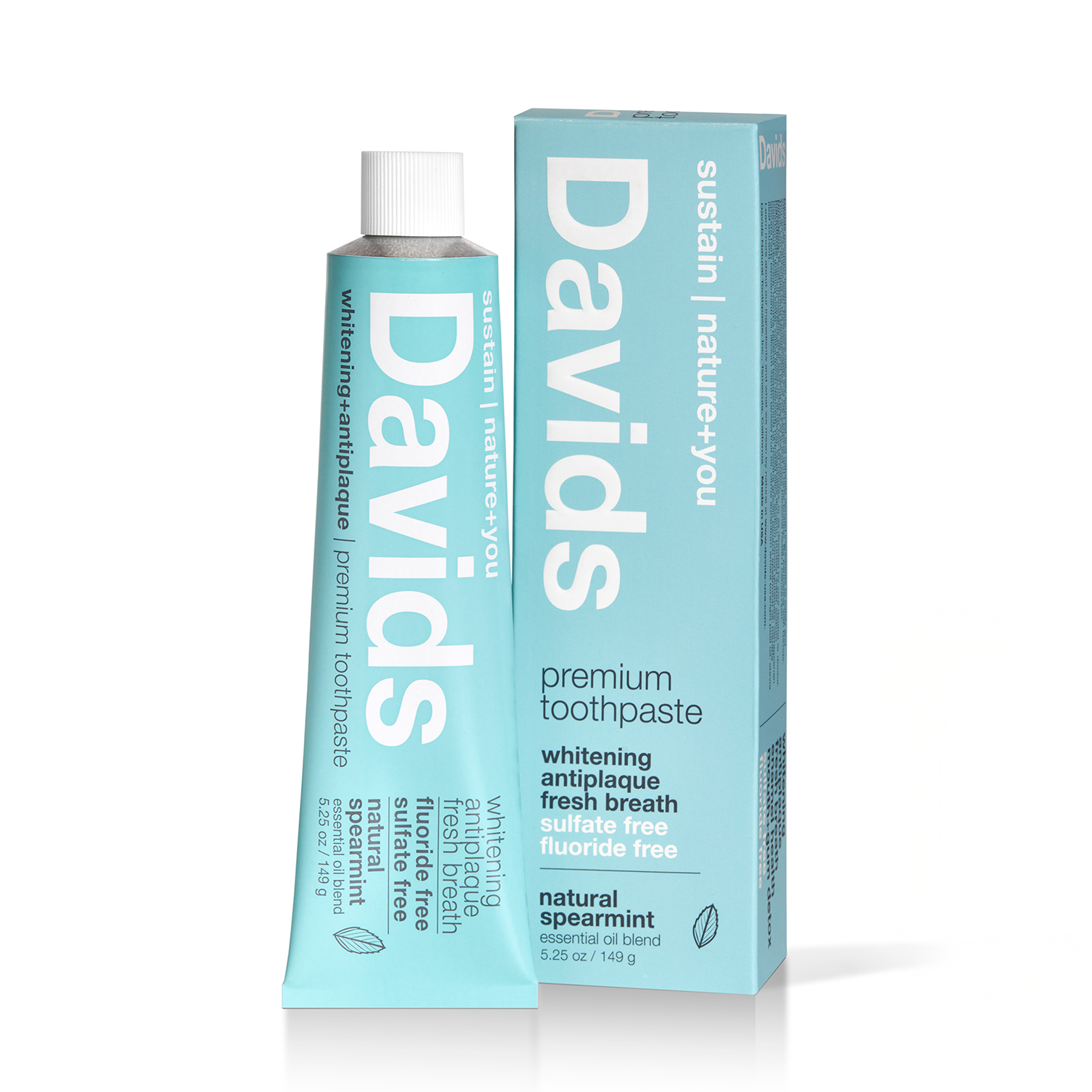 Davids premium toothpaste  /  spearmint