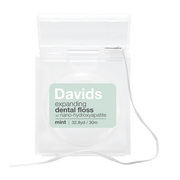 Davids expanding Hydroxi dental floss with nano hydroxyapatite mint 32.8yd refillable
