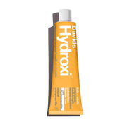 aluminum tube of Davids Hydroxi natural orange vanilla toothpaste with nano hydroxyapatite for kids and adults fluoride free 