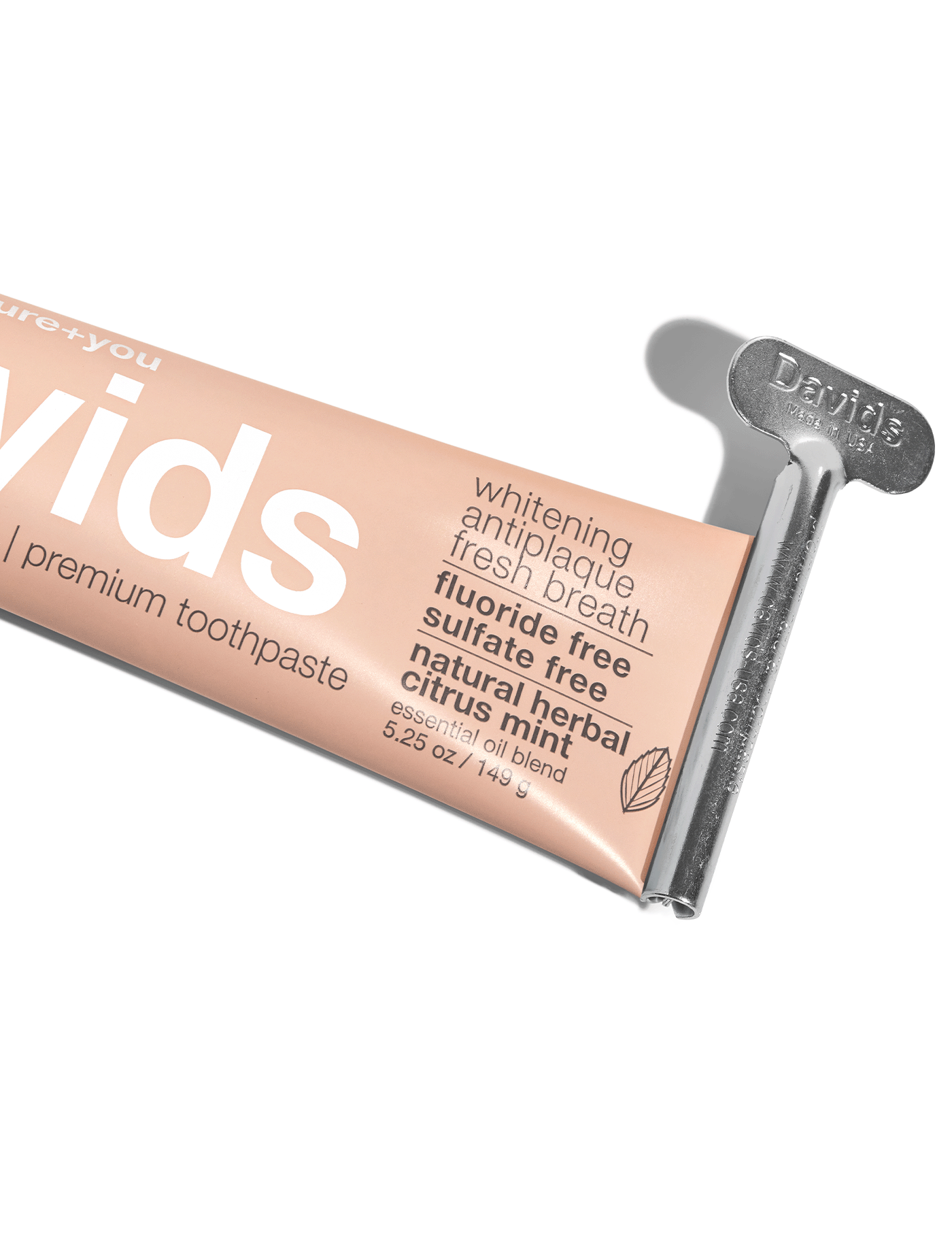 Davids premium toothpaste  /  herbal citrus peppermint
