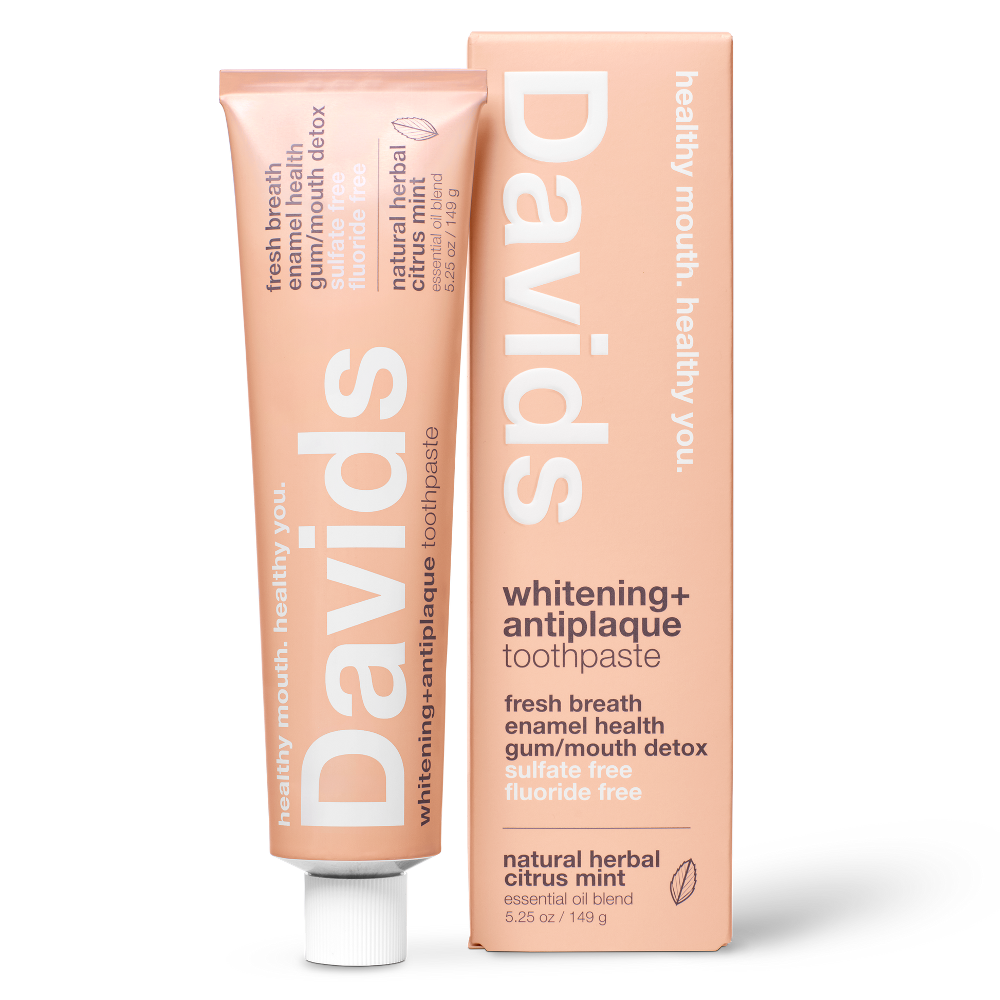 Citrine Toothpaste Citrus Mint Toothpaste | Fluoride Free Herbal Citrus Peppermint ...