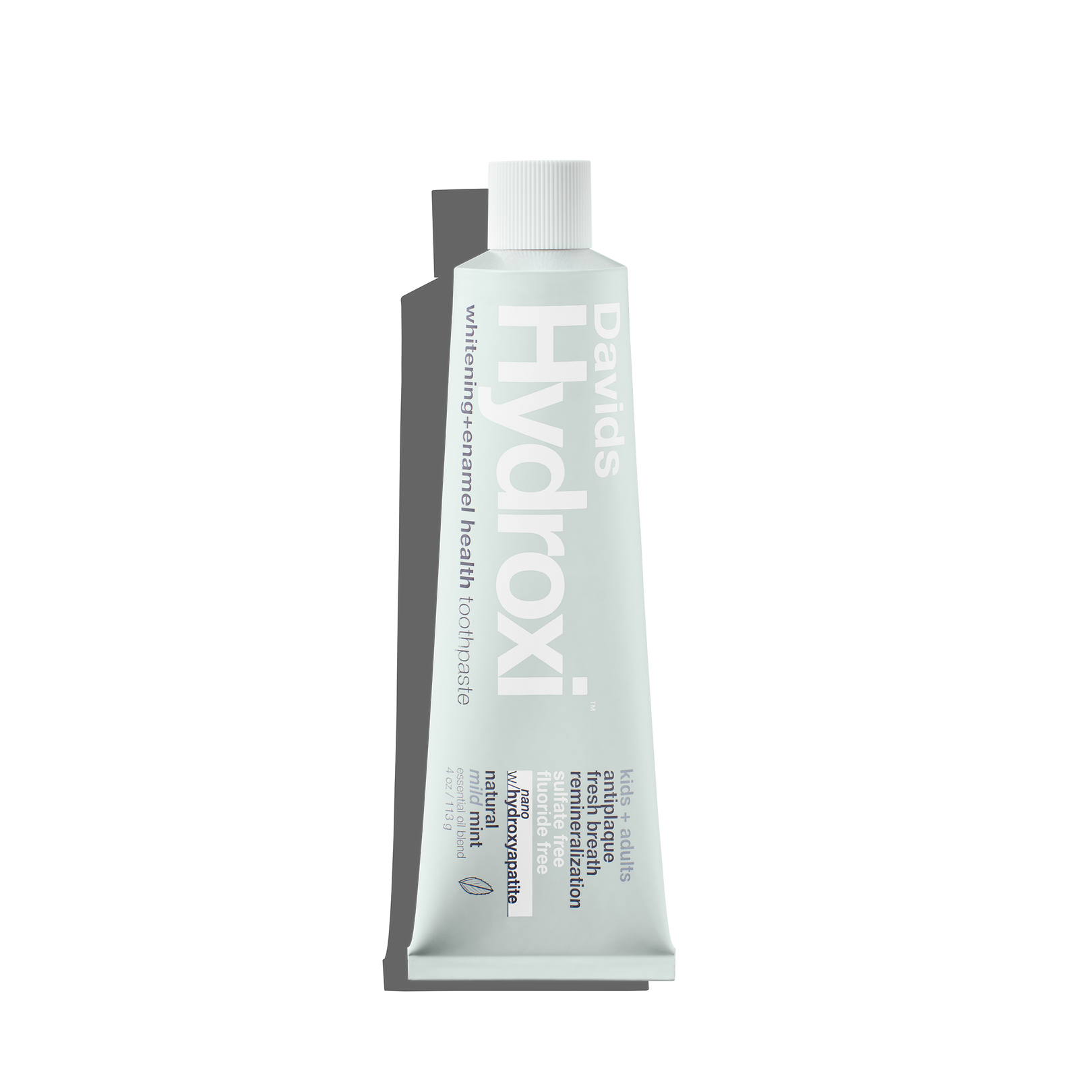 Davids Hydroxi™ whitening + enamel health, nano-hydroxyapatite toothpaste, kids+ adults / mild mint image 2