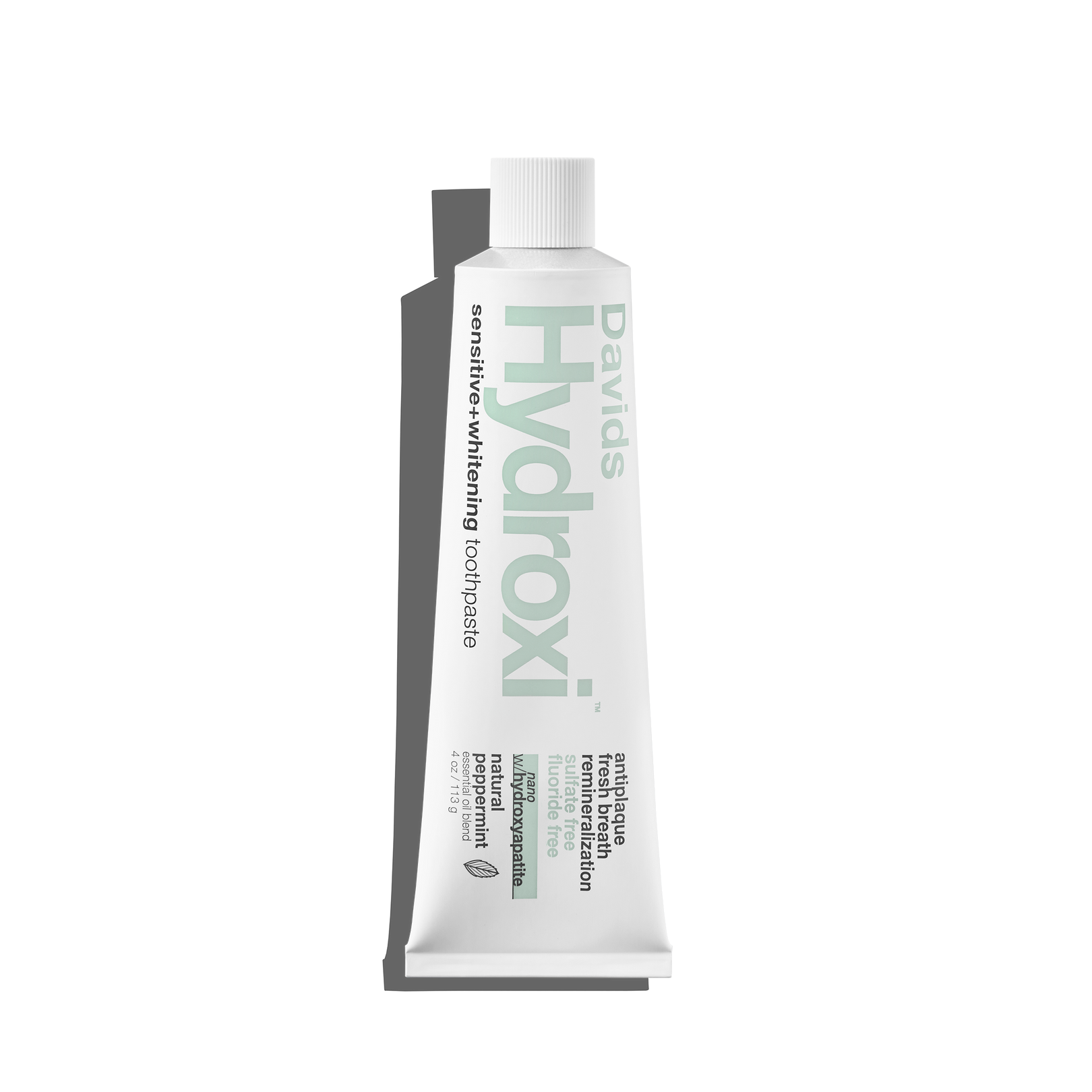 Davids Hydroxi™ sensitive+whitening nano hydroxyapatite premium toothpaste / peppermint image 1