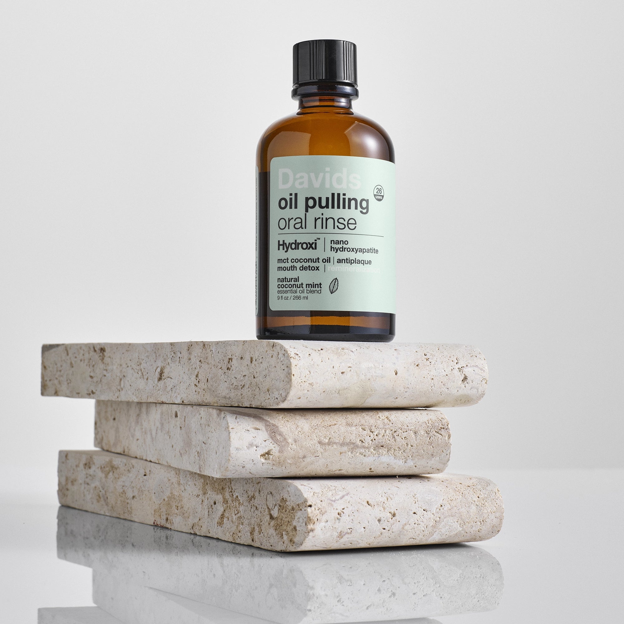 Oil Pulling Oral Rinse with Nano-Hydroxyapatite | Coconut Oil