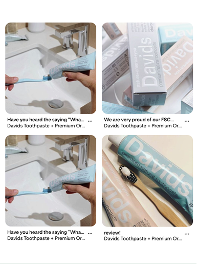 Screenshot of Pinterest Collection