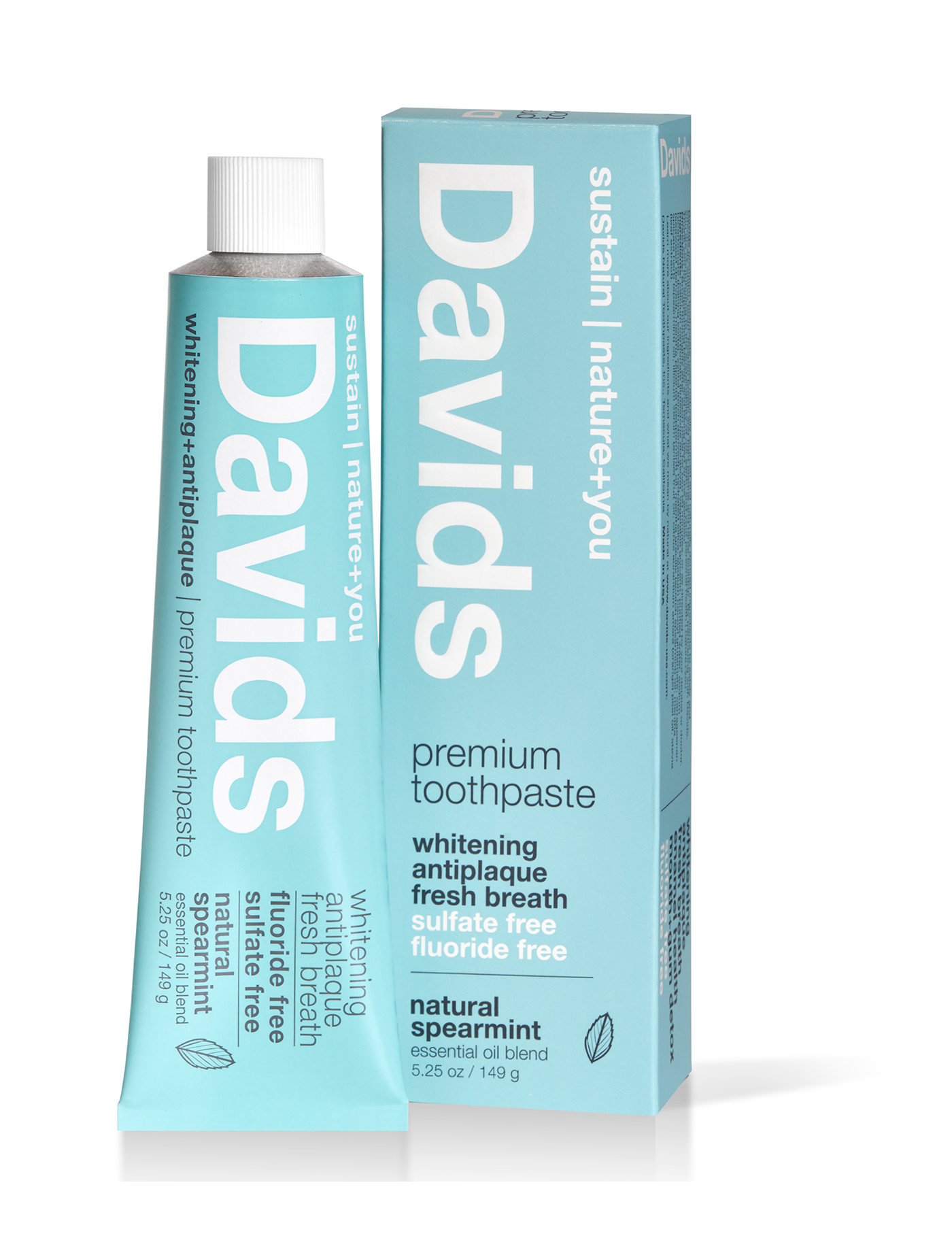 Davids premium toothpaste  /  spearmint