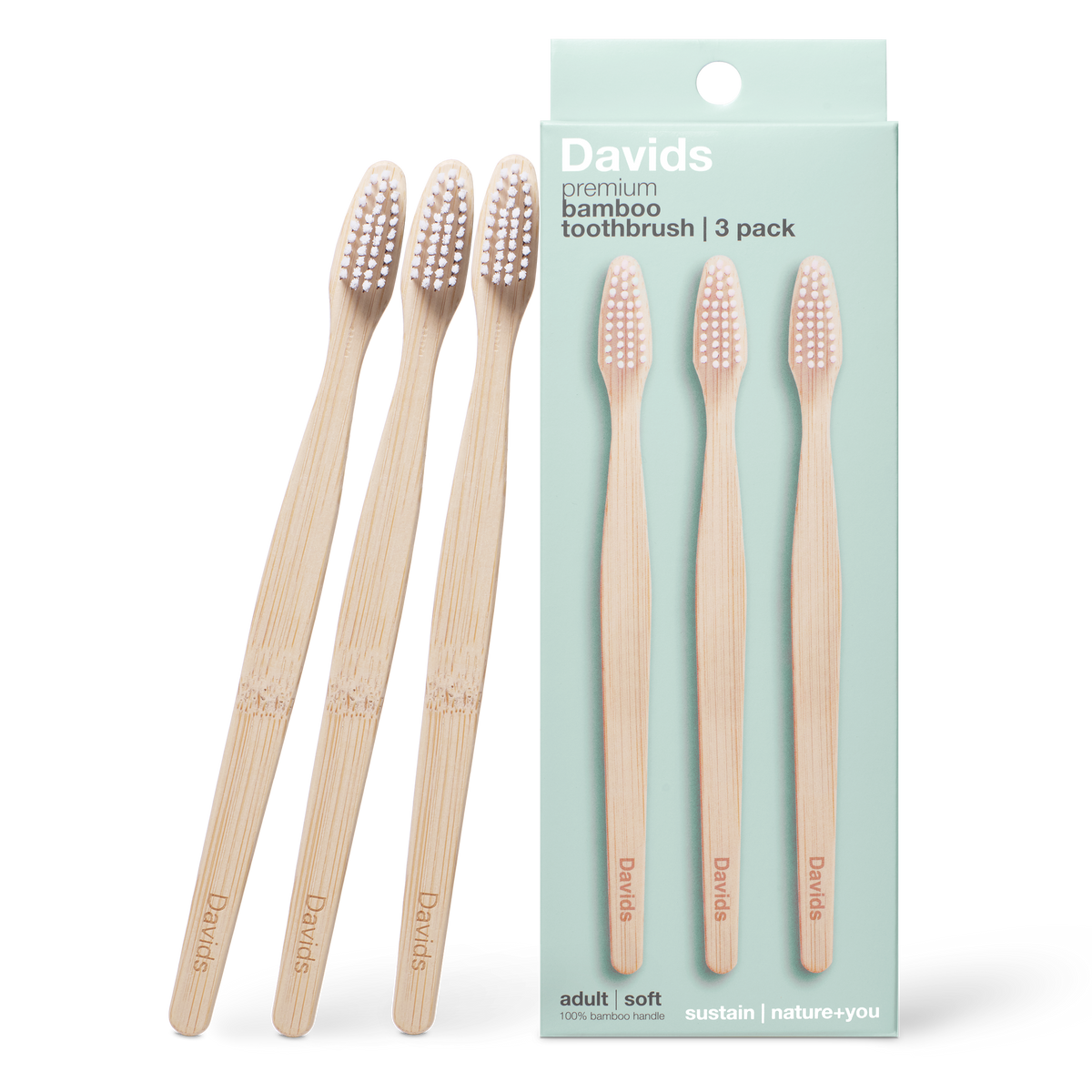Toothbrush. Shop Bamboo Toothbrushes | Adult Soft 3-Pack of Bamboo Toothbrushes