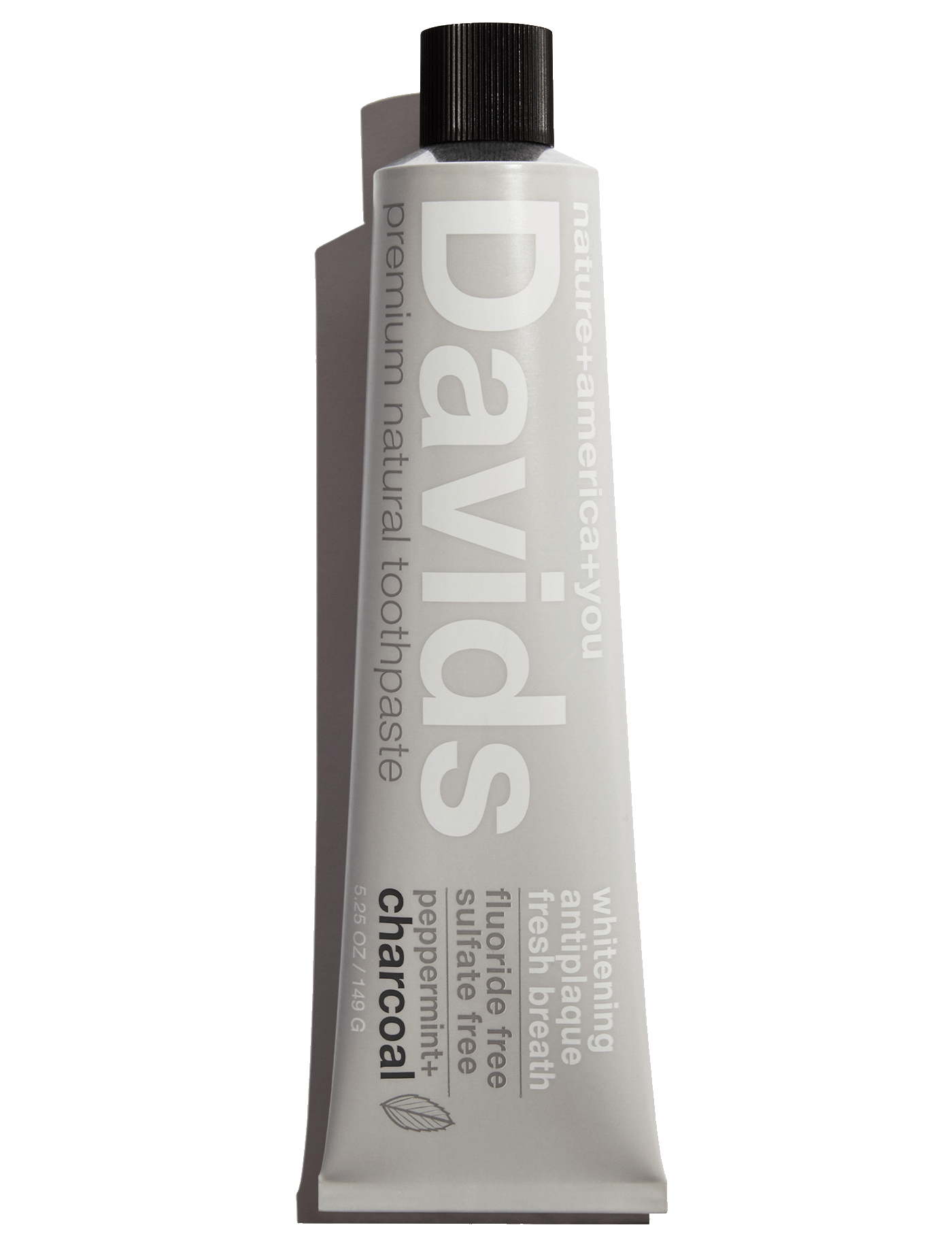 Davids premium toothpaste  /  charcoal+peppermint