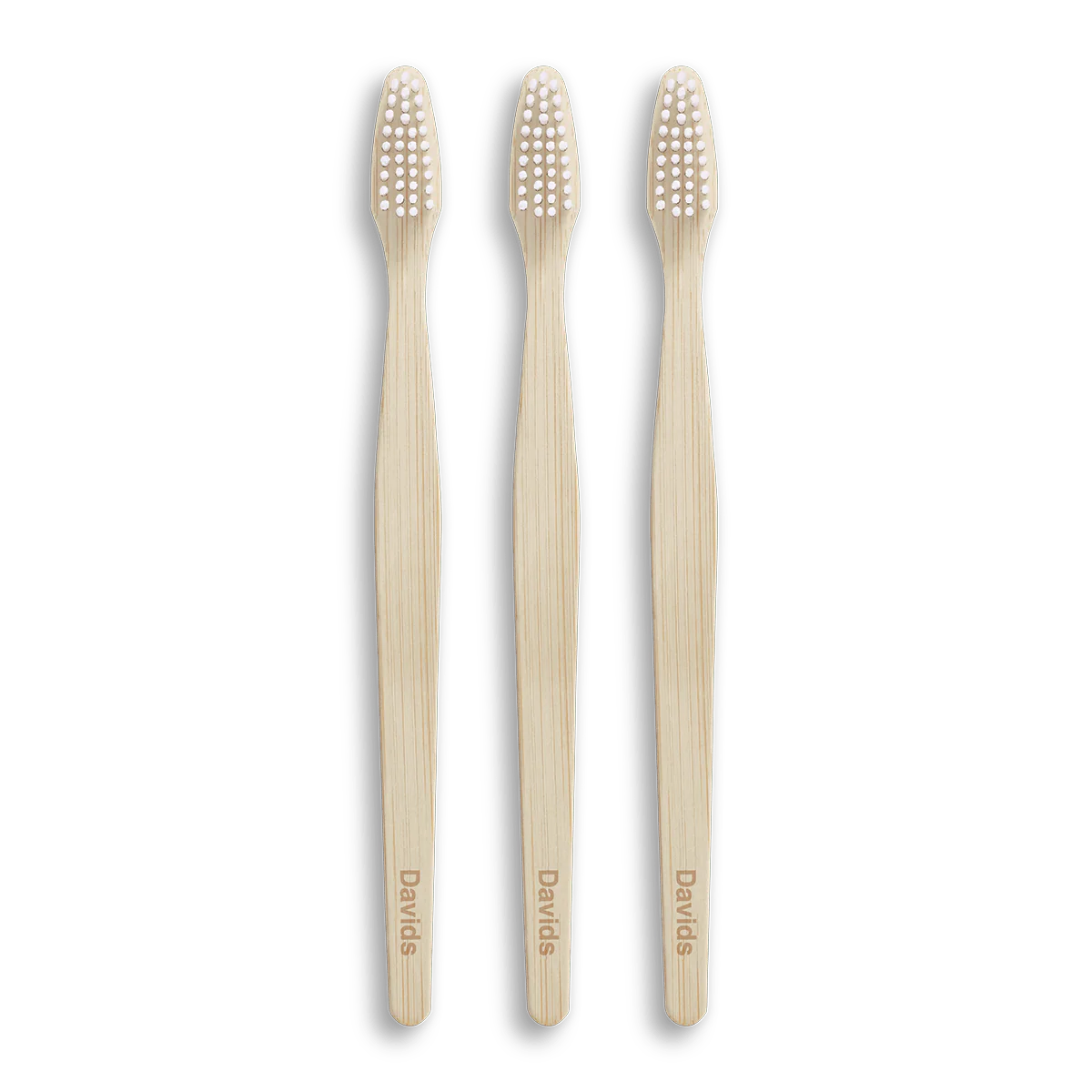 Davids premium bamboo toothbrush / adult soft / 3 pack