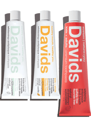 Davids kids + adults premium toothpaste / trial pack