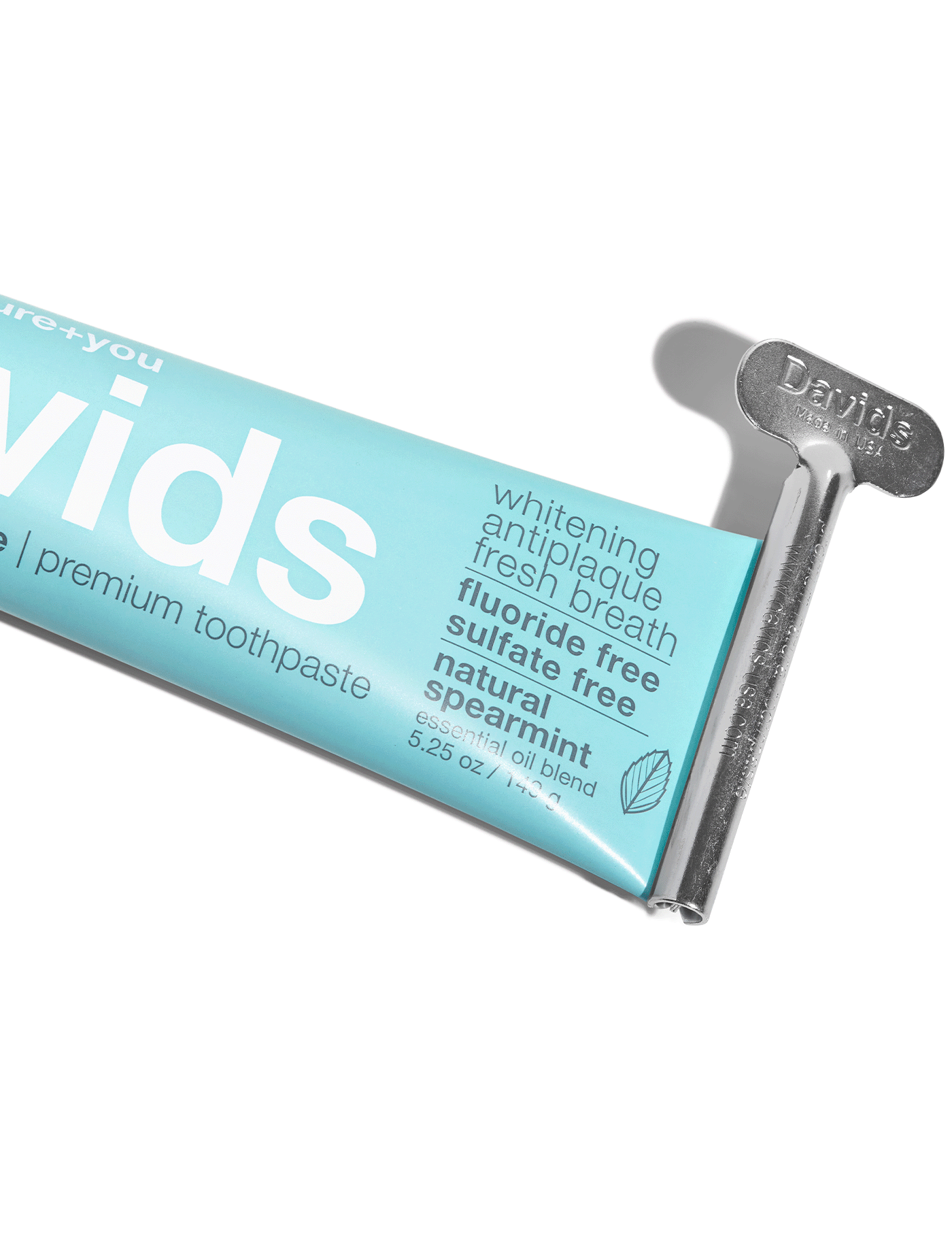 Davids premium toothpaste  /  spearmint