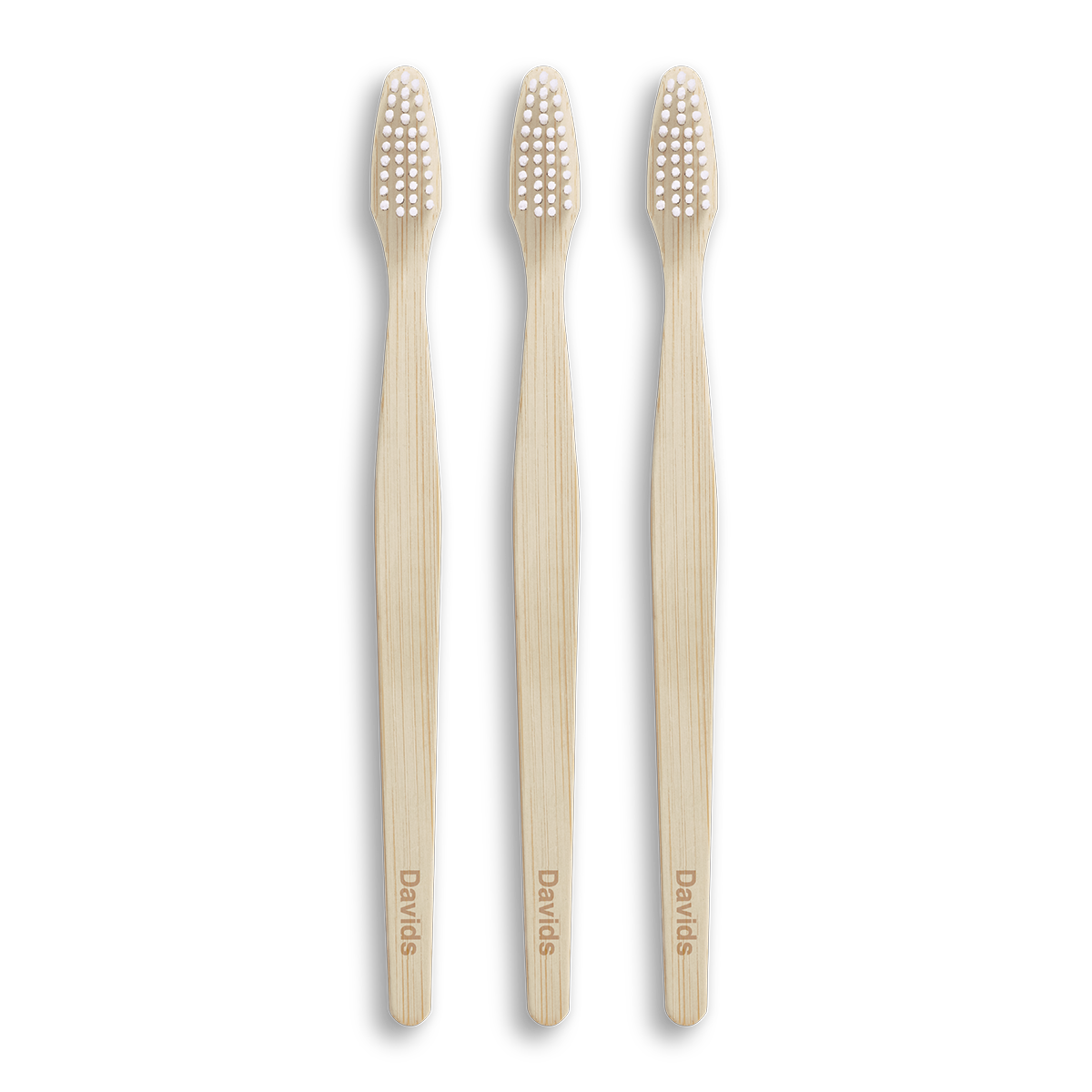 Davids premium bamboo toothbrush / adult soft / 3 pack