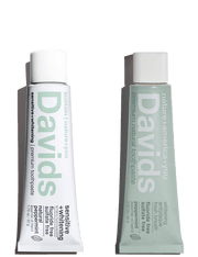 Davids travel size premium toothpaste / duo / 1.75 oz
