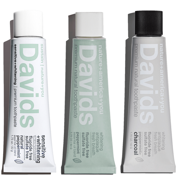 Travel-Size Premium Toothpaste | Trial Pack | 3 Flavors